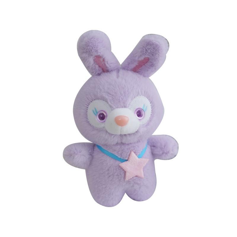 Очаровательный брелок-заяц из плюша с мягким мехом и наполнителем из полипропиленового хлопка для украшения сумки