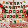 Pull Flag For Hanging Xmas for Home Christmas Ornament Garlands Flag Banner Christmas Decorations