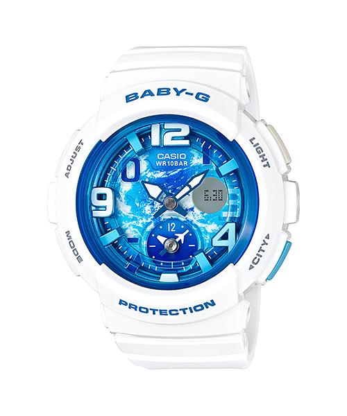 Casio Мужские Аналоговые Кварцевые Часы BGA-190GL-7B из Смолы, Водонепроницаемые до 100 м, Ударопрочные