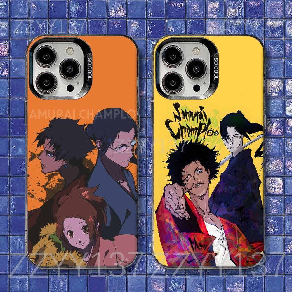 Anime Samurai Champloo Phone Case For iPhone 16,15,14,13,12,11,8,7,Pro,Max,Plus,Mini,XS,SE Shockproof Matte Cover