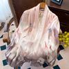 Shawl silk scarf women's versatile spring and autumn silk cheongsam with Hangzhou gift mother-in-law gift long scarf