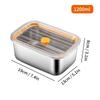 304 Stainless Steel Vacuum Fresh-keeping Box Heatable Bento Lunch Box Refrigerator Sealed Food Container With Lid