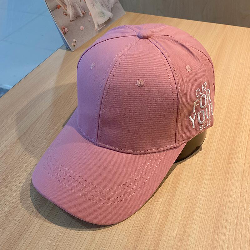 Fashion Hat Cap Men's Hip Hop Wind Spring and Summer New Side Letter Embroidered Cap Women's Sunscreen Baseball Cap
