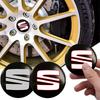 Наклейки на центральные колпачки колес автомобиля Наклейки на колпаки ступиц Для Seat Leon 5f Ibiza 6l 6j Leon 1p Cushion Altea Xl Leon Mk Автоаксессуары