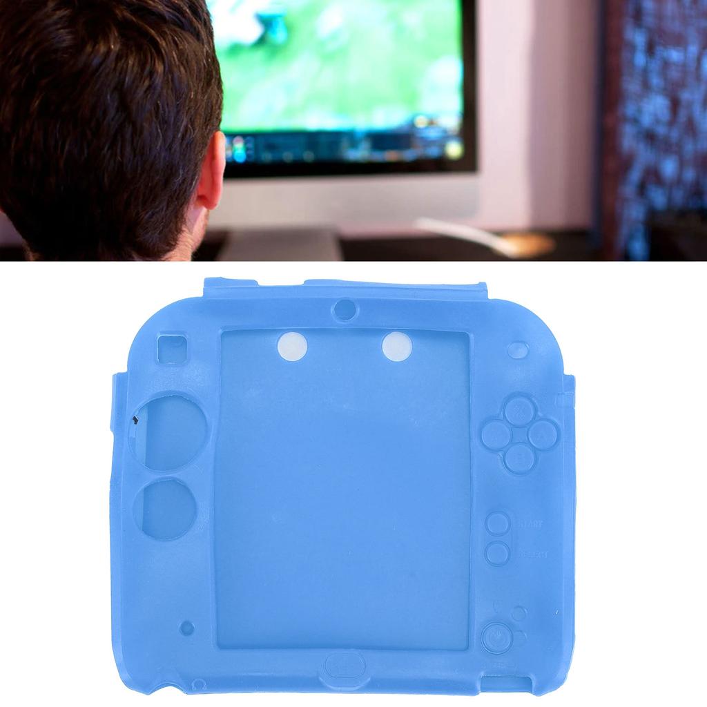 Силиконовый чехол для портативной игровой консоли 2DS, мягкий, устойчивый к царапинам, с защитой верхнего и нижнего экранов