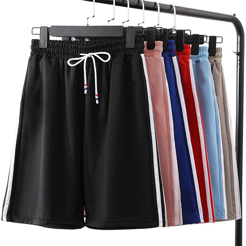 Летние спортивные штаны для девушек, повседневные шорты для девушек, широкие брюки для бега