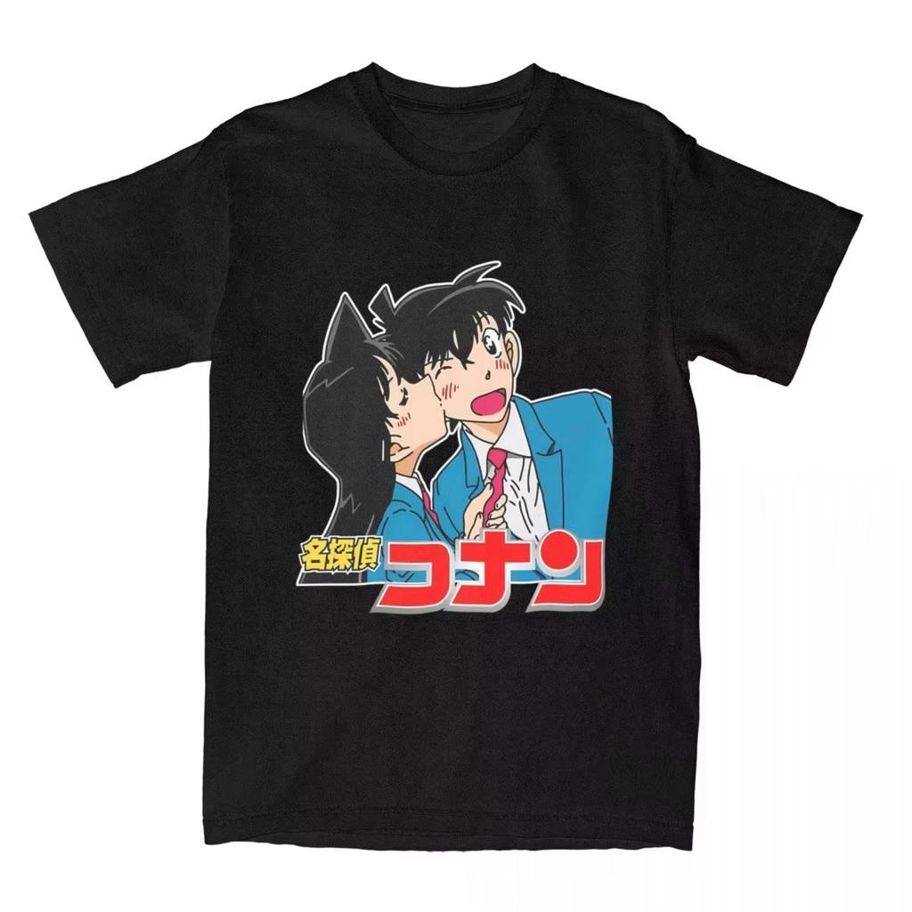 Detective Conan Anime T-Shirt Unisex Graphic Gothic Style Women's Clothing Animation Theme Gothic Detective Conan T-Shirt