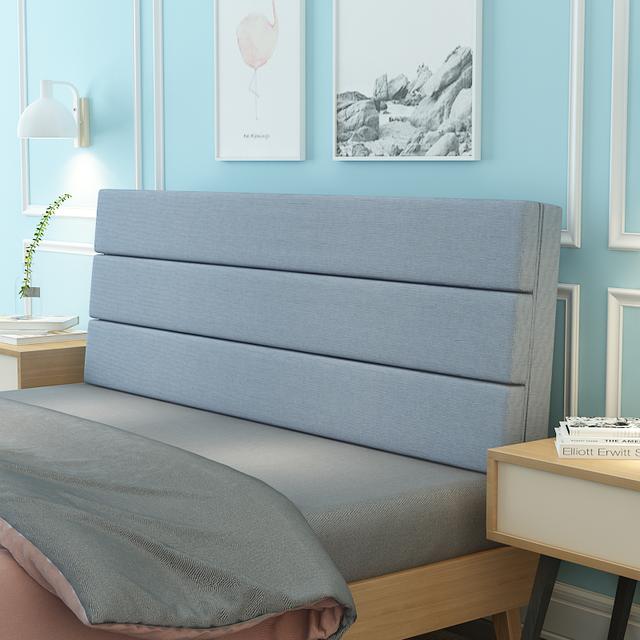 Современный однотонный мягкий чехол для изголовья кровати, подушка из губки с высоким отскоком, съемная моющаяся подушка для талии, чехол для изголовья кровати