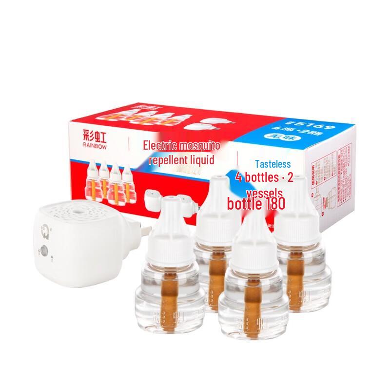 Радужный цифровой без запаха отпугиватель комаров, подключаемый к сети (Упаковка 4+2)