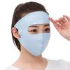 Чистый цвет Ice Silk солнцезащитная маска для лица на открытом воздухе защитная маска для лица для вождения маска Джини для вождения