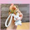 Очаровательный брелок для ключей с животным из смолы, креативный мультяшный дизайн, стильный аксессуар для ключей