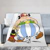 Asterixs And Obelixs Blanket Coral Fleece Plush Spring/Autumn  Lightweight Throw Blanket for Home Car Plush Thin Quilt