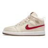 Детские кроссовки Air Jordan 1 Mid Utility PS Fleece Tan Pearl-White Dark-Driftwood DO2208-264