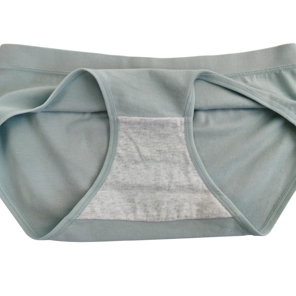 Ladies Solid Color Wrap Hip Panties Mid-rise Triangle Cotton Panties
