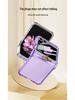 Чехол для Samsung Galaxy Z Flip 6: Вал подушки безопасности, Полностью закрывающий корпус, Прозрачная пленка, Держатель-кольцо