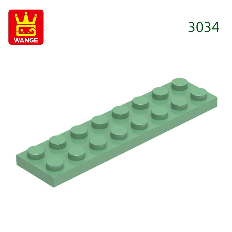 Нетоксичный 44 шт./лот 3034 2x8 Основа Строительные блоки Moc Базовые компоненты Деталь Совместимо с Кирпичи Детская игрушка Подарочная коробка