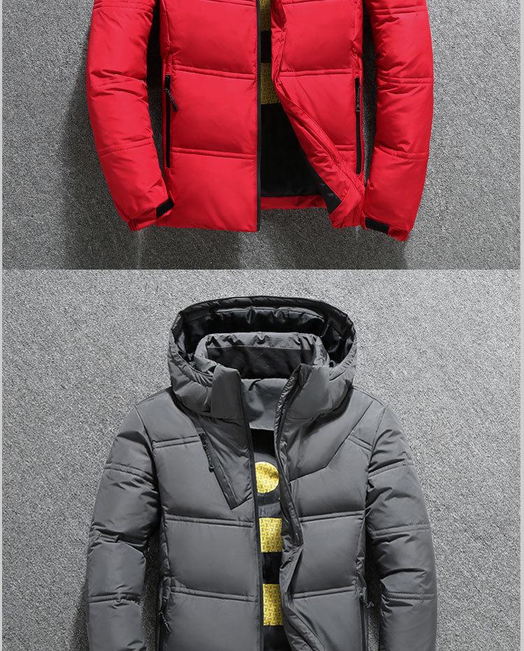 Мужская зимняя хлопковая куртка больших размеров со съемным капюшоном – Стильная, теплая, утолщенная, трансграничная спортивная одежда для улицы