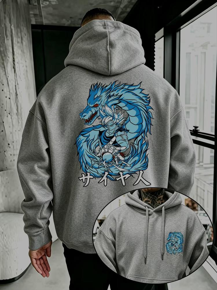 Dragon Ball Men's Hoodie High Quality Warm Autumn Winter Sweatshirt Hip Hop Loose Fashion Outdoor Pullover Hooded Top