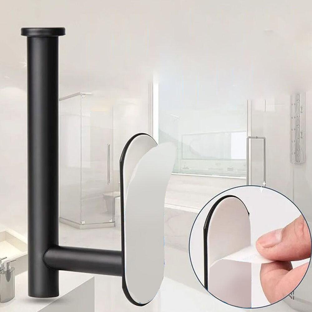 Nail Free Roll Paper Holder Bathroom Supplies Self-Adhesive Toilet Paper Holder