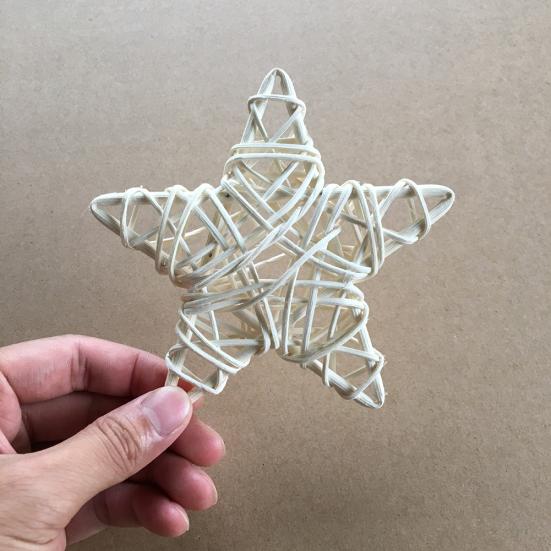 Ротанговая лоза DIY Звездный венок Гирлянда Вечеринка Рождественская елка Окно Декор Орнамент