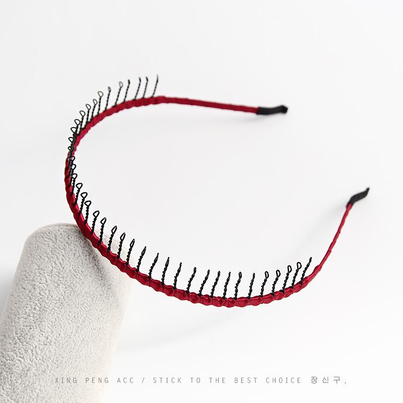 Корейская длиннозубая нескользящая повязка на голову с гребнем головной убор простая повязка на голову с зубцами заколка для волос макияж умывание лица повязка на голову