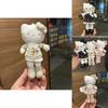 Long Leg Hello Kitty Plush Pendant With Dress And Bow Decoration For Kids School Bag Decor
