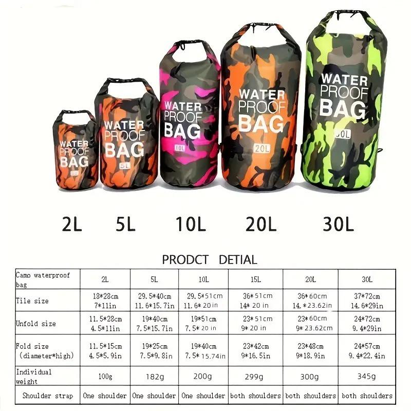 Водонепроницаемый рюкзак из полиэстера для дрифтинга на открытом воздухе для снорклинга и плавания с разделением на сухое/мокрое