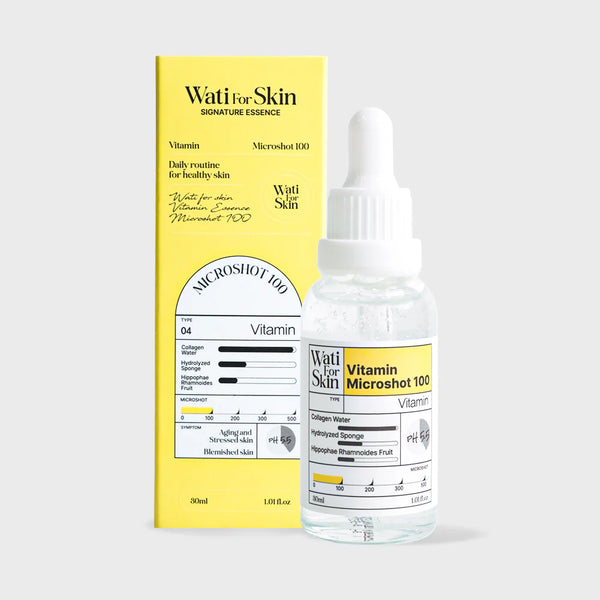 Wati for Skin Korean Face Ampoule & Microshot Essence 30ml – Hydrating, Brightening & Firming Skin Booster, Choose Your Type