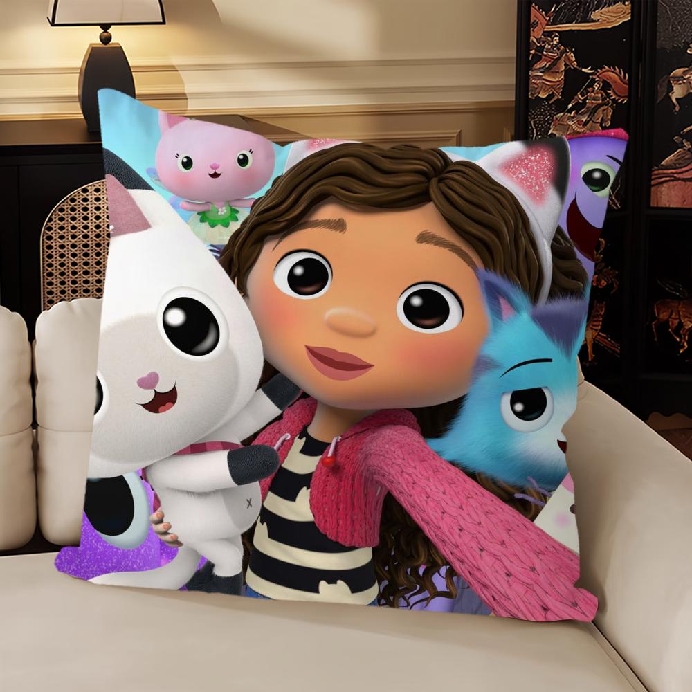 Мультяшный G-Gabbys Прекрасный D-Кукольный домик Наволочка Диван Гостиная Изголовье Спальня Подушка-спинка Квадратная подушка Время для сна