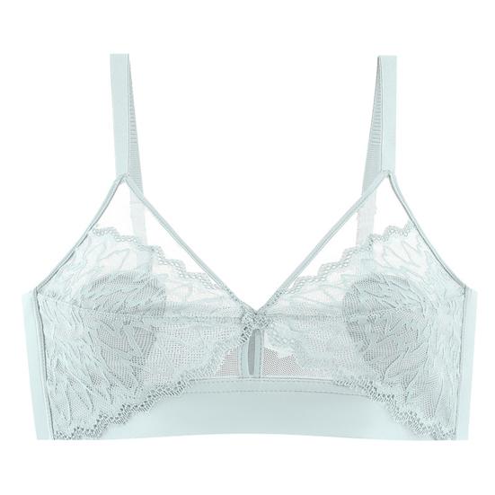 Женский корейский стиль, сладкий треугольный бюстгальтер без косточек, сексуальный французский стиль, элегантный сказочный стиль, прозрачное кружево с цветочным бретельками, беспроводной бюстгальтер для девочек, внутренняя одежда