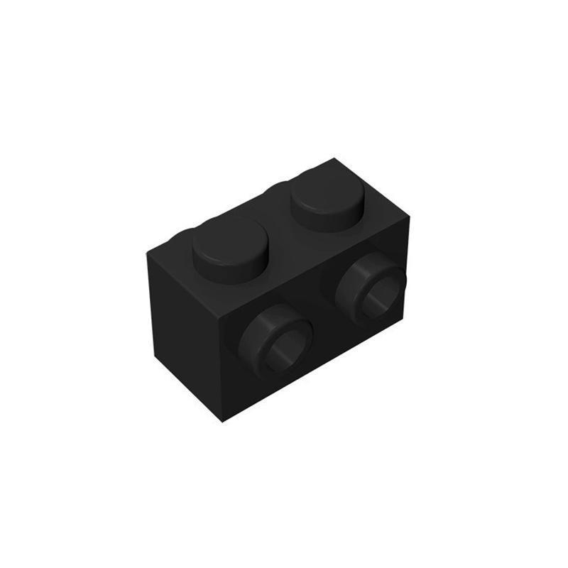 10 шт. 52107 1x2 с шипами с 2 сторон Блок Moc Совместимый с Кирпичом DIY Детская Игрушка Детали Сборки
