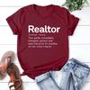 Realtor Definition TShirt Funny Real Estate Shirt Real Estate Agent Gift Unisex Graphic Tees Streetwear Women Top Casual Tshirt