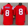 New England Patriots Stefon Diggs 8 Red White NFL Fan Jersey Mens Football Uniform Replica