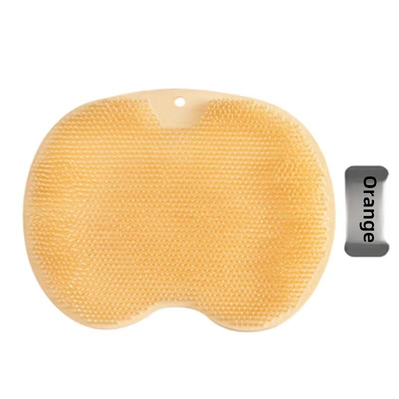 Нескользящая силиконовая накладка для ног с присосками, массажный коврик для спины, настенная щетка для ванны