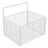 Настенная корзина для хранения, самоклеящаяся, металлическая проволочная подвесная корзина без сверления для кухни, кладовой для продуктов