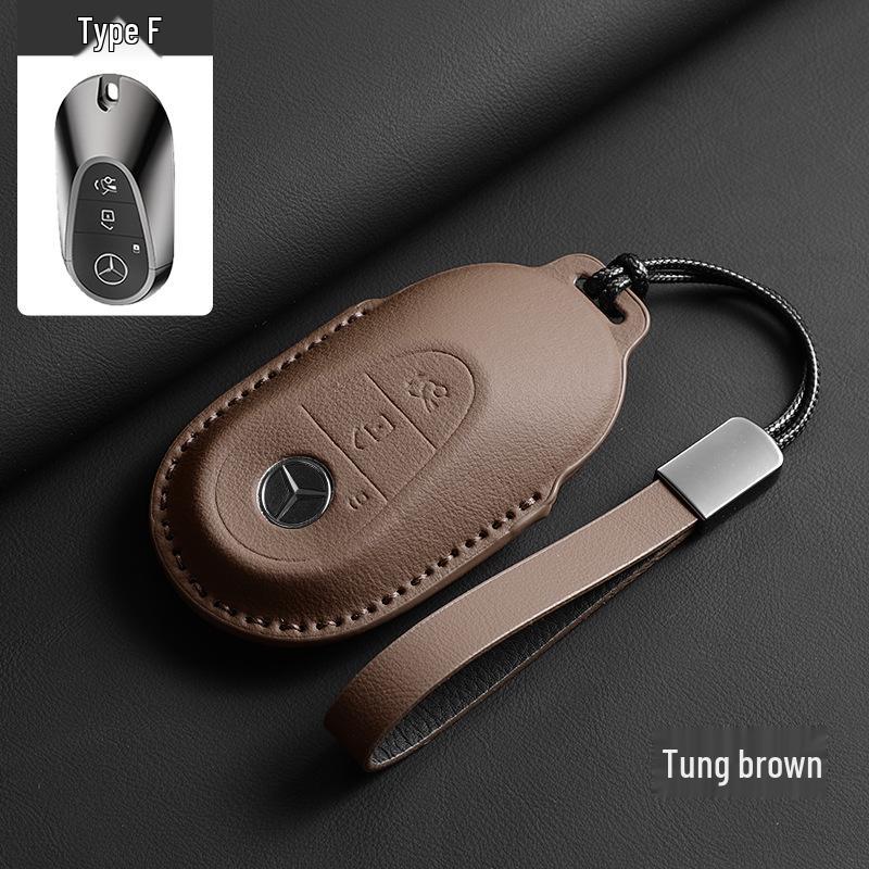 Mercedes-Benz Key Case - Genuine Leather for GLC, GLE, C-Class, E-Class