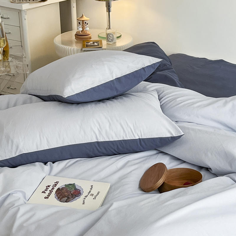 1 пара наволочек из стираного хлопка 48*74 наволочки для кровати бытовые простые мягкие пылезащитные декоративные подушки чехлы Ins