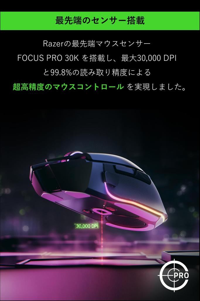 Razer Игровая мышь Basilisk V3 Pro Беспроводное Bluetooth-соединение Оптический сенсор Focus Pro 30K Оптические переключатели 3-го поколения Колесо прокрутки с наклоном 11