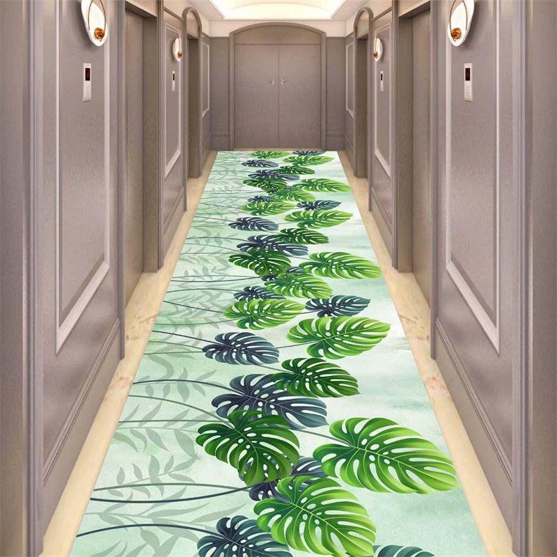 European Style Long Corridor Carpet Runner for Hotel Aisle Stairway Area Rug Lobby Entryway Floor Mats Wedding