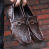 Обувь из натуральной кожи. Мужские лоферы. Удобная повседневная обувь. Мужские мокасины на плоской подошве. Мужская обувь.