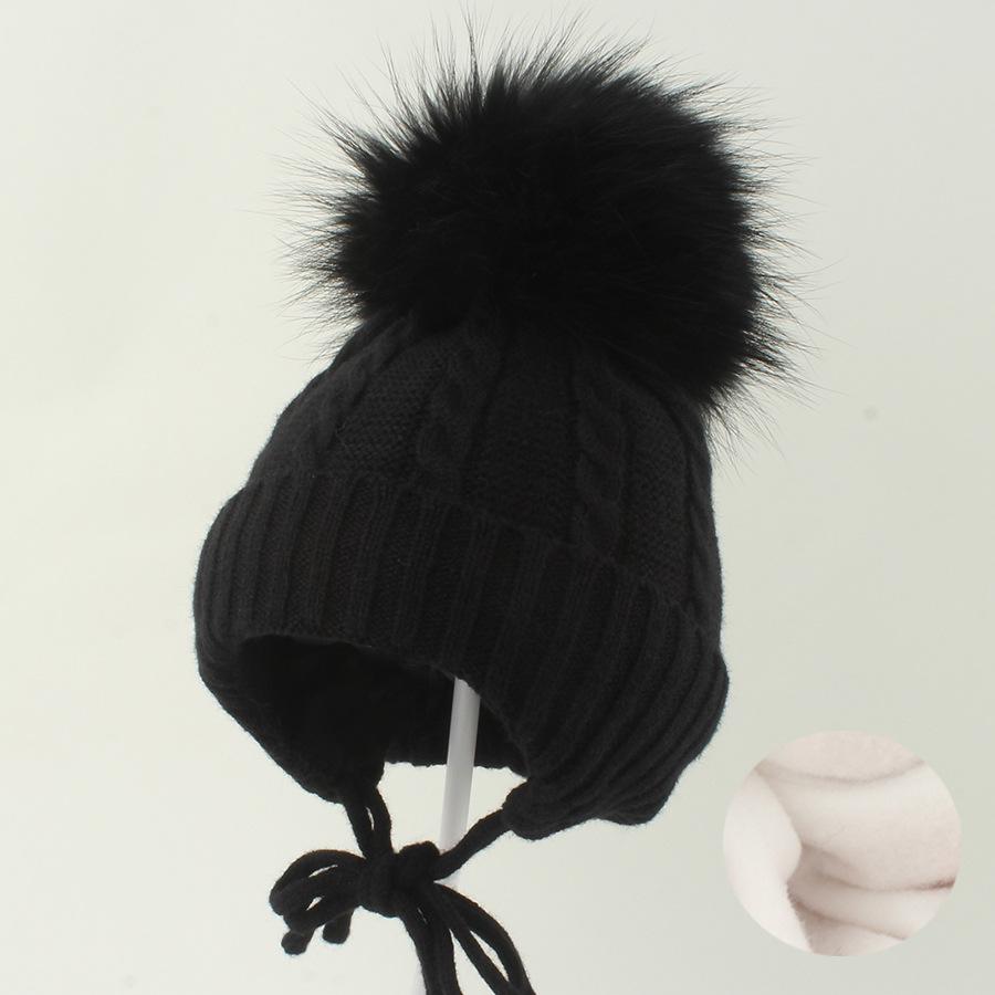 Детский зимний теплый вязаный комплект: шапка с помпоном, шарф, перчатки, 3 предмета или отдельная шапка-бини, ветрозащитная, с защитой ушей, для мальчиков и девочек, для холодной погоды, на открытом воздухе