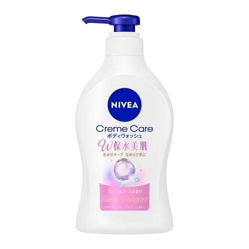 Nivea Cream Care Body Wash Double Water Retention Beautiful Skin Floral Bouquet Scent Pump