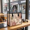 Boho Floral Printed Casual Daily Tote Bag for Women Versatile Fashion Commute Handbag