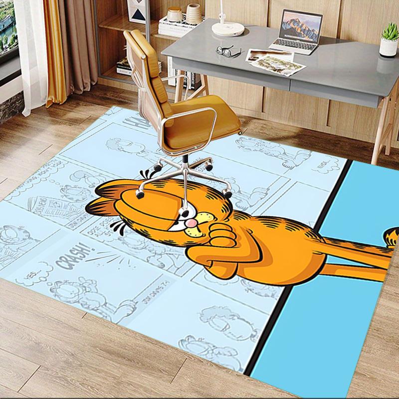 1pc Garfields Comic Strip Adventure Carpet for Playroom Bedroom Living Room Sofa Home Decor,kids Game Area Rug Non-slip Floor Mat Y72338