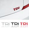 FUVLN1 TDI Logo Car Metal Front Grille Emblem Sticker Auto Accessories For VW GTI Golf8 Polo Passat Mk6 MK7 Tiguan R32 R RLine Magotan