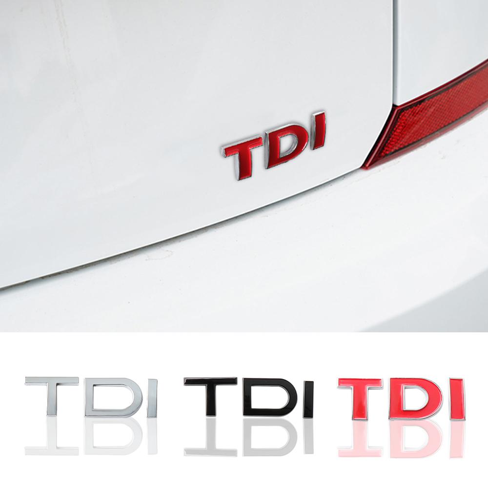 FUVLN1 TDI Logo Car Metal Front Grille Emblem Sticker Auto Accessories For VW GTI Golf8 Polo Passat Mk6 MK7 Tiguan R32 R RLine Magotan