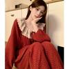 Pajamas for Women In Spring and Autumn, Korean Version, Sweet Lace Border with Floral Patterns, Pure Cotton Gauze, Long Sleeved