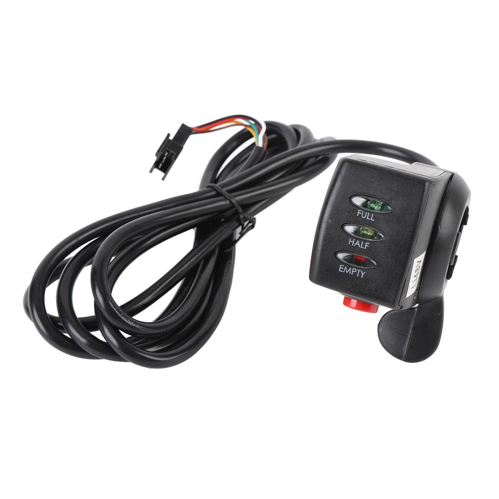 Electric Thumb Throttle Speed Controller 48V 15DX Finger Throttle Accelerator with Power Indicator