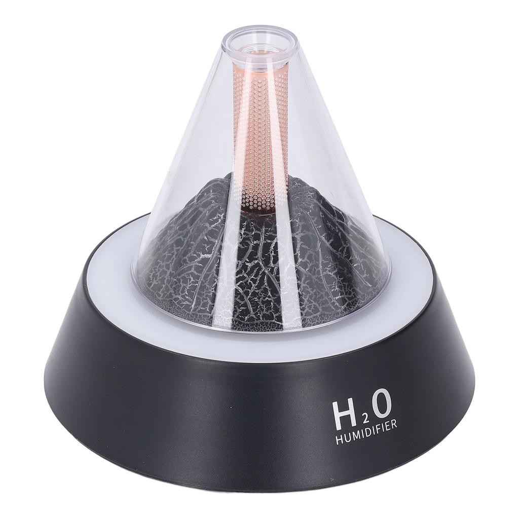 Ароматерапевтический диффузор Volcano, 7-цветная светодиодная подсветка, несколько режимов, бесшумный, автоматическое отключение, 80 мл