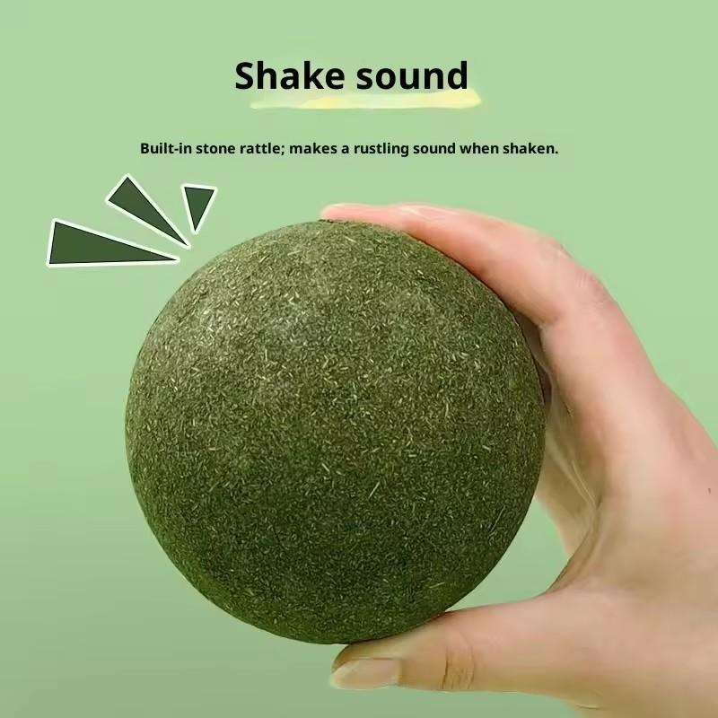 Catnip Ball Extra Large 10cm Jumbo Giant Catnip Fruit Toy For Fresh Breath Cat Toy Home Cat Care Supplies Funny Stick Sisal Bell
